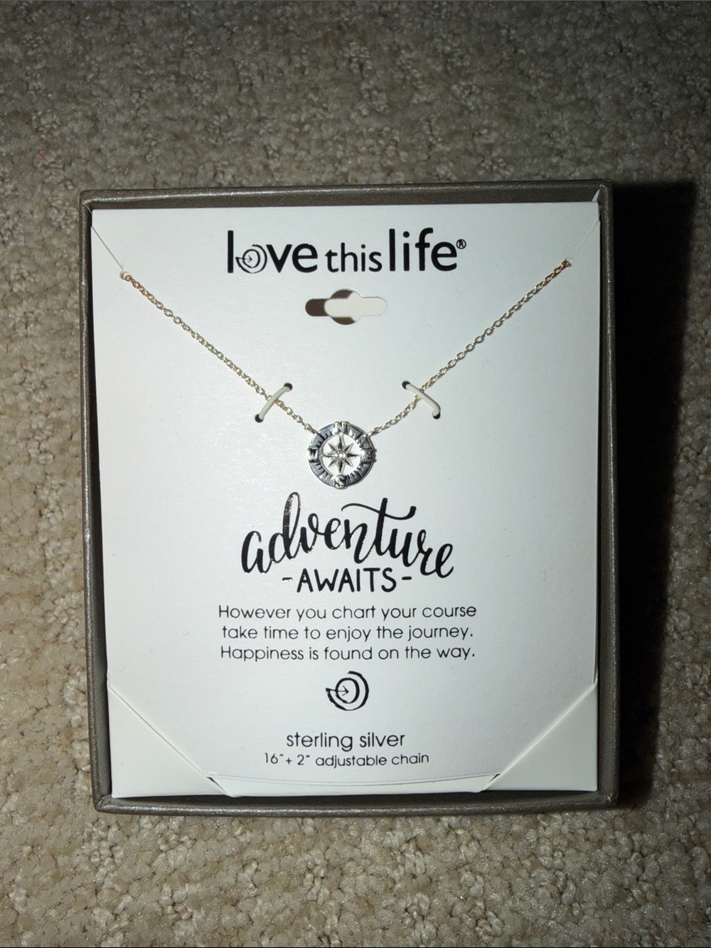 Love this life - Adventure Awaits necklace
